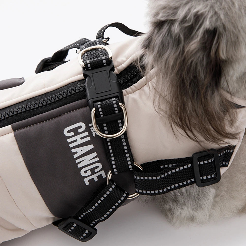 Weatherproof fleece-lined dog jacket | Warm, windproof & easy to clean