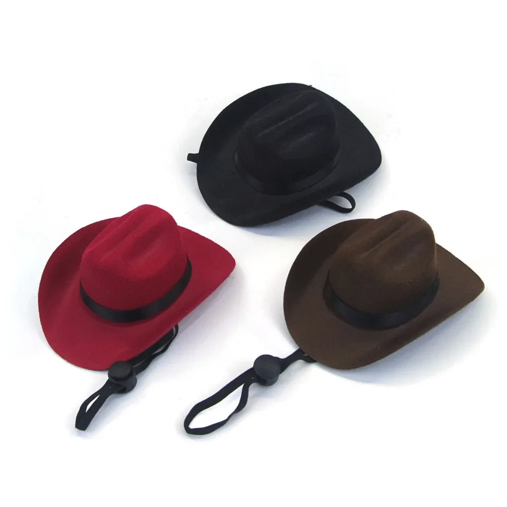 Fashion dog cowboy hat | Stylish pet hats for small & medium dogs and cats