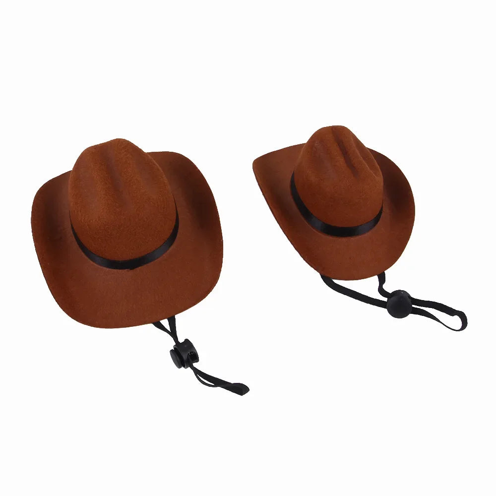 Fashion dog cowboy hat | Stylish pet hats for small & medium dogs and cats